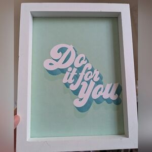 White Framed Motivational Wall Art, Interchangeable Prints Included